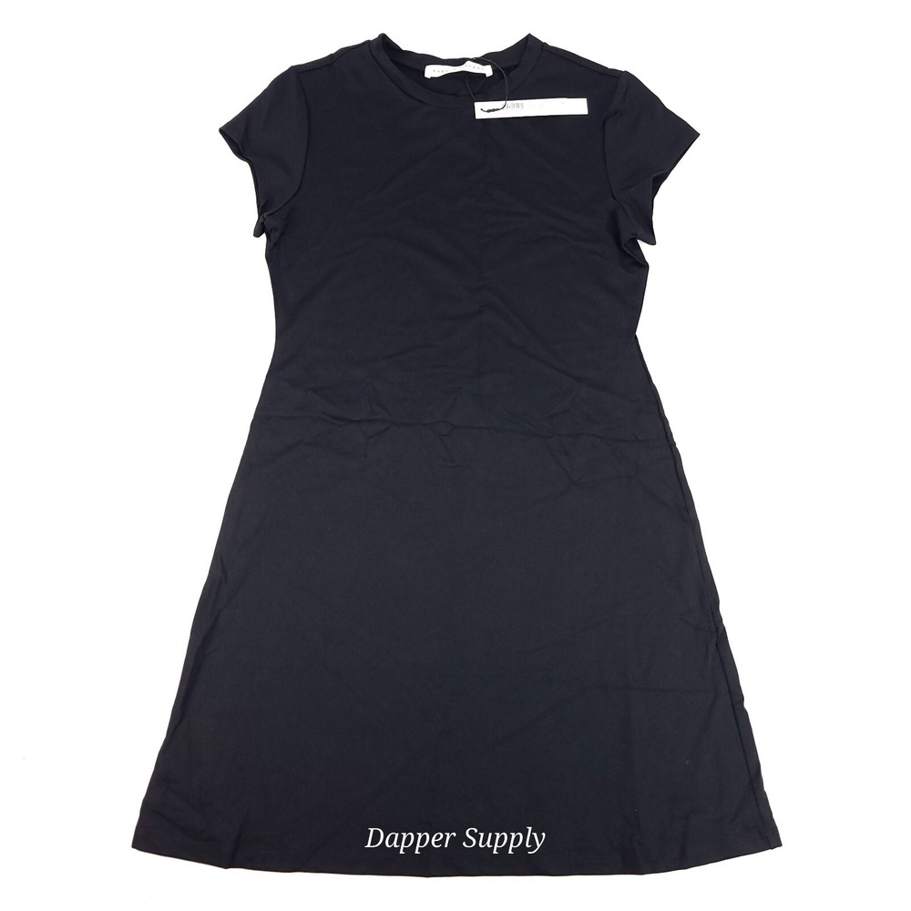 Susana Monaco Sheath Dress Black Stretch‎ Womans Large